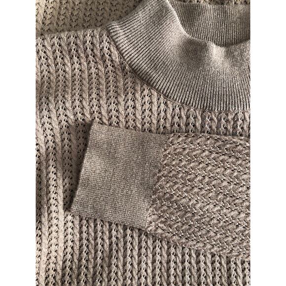 Elie. Elie Tahari Mock Neck Sweater Long Sleeve Women's Small Brown NEW - Picture 9 of 10